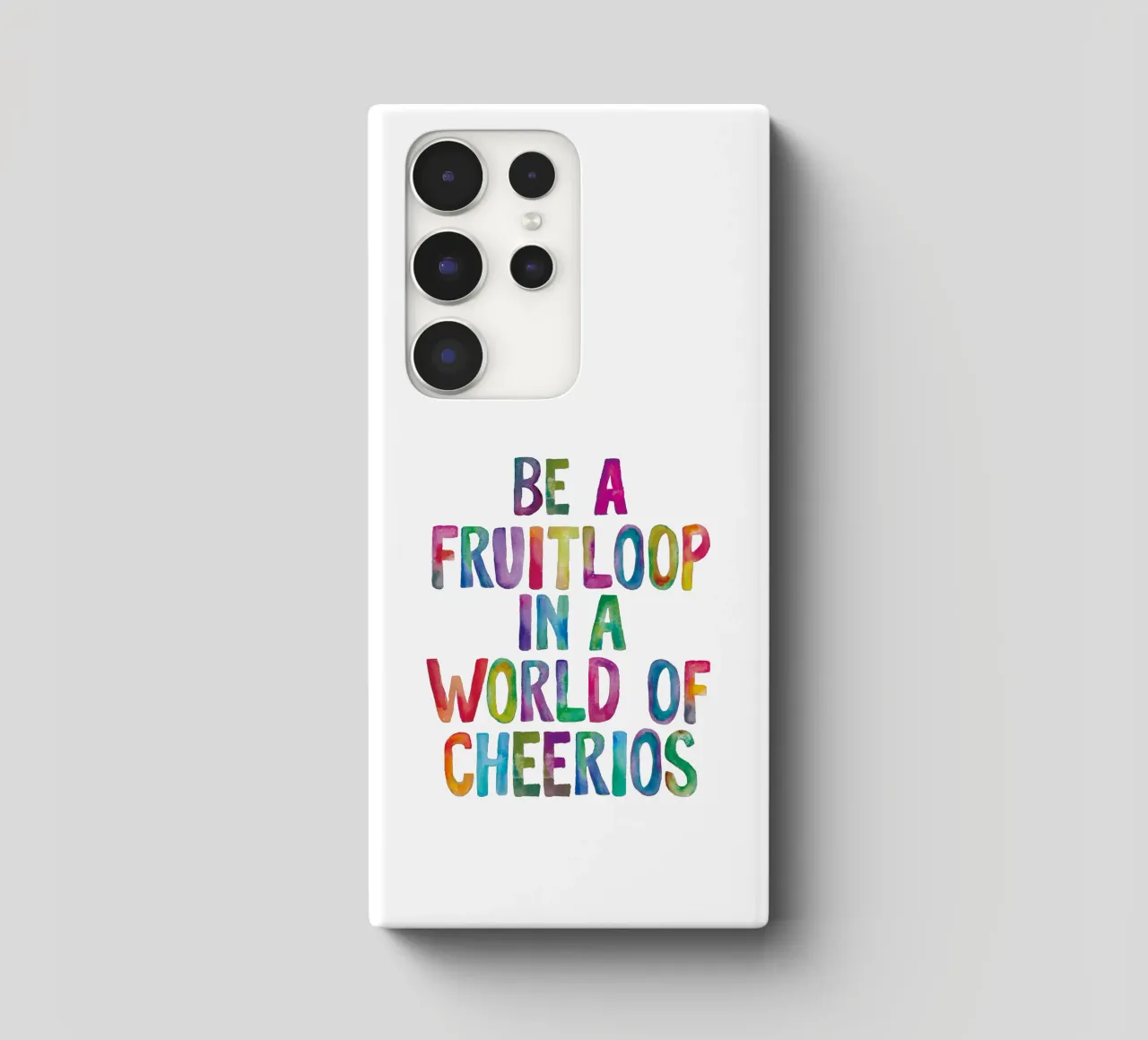 Essere un Fruitloop in un mondo di Cheerios cover samsung da THE MOTIVATED TYPE