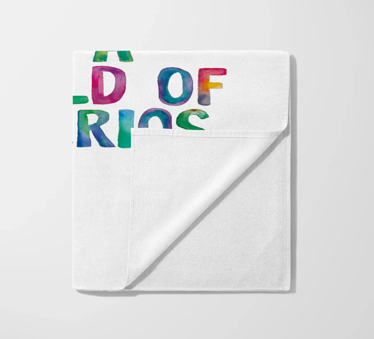 Essere un Fruitloop in un mondo di Cheerios telo mare da THE MOTIVATED TYPE