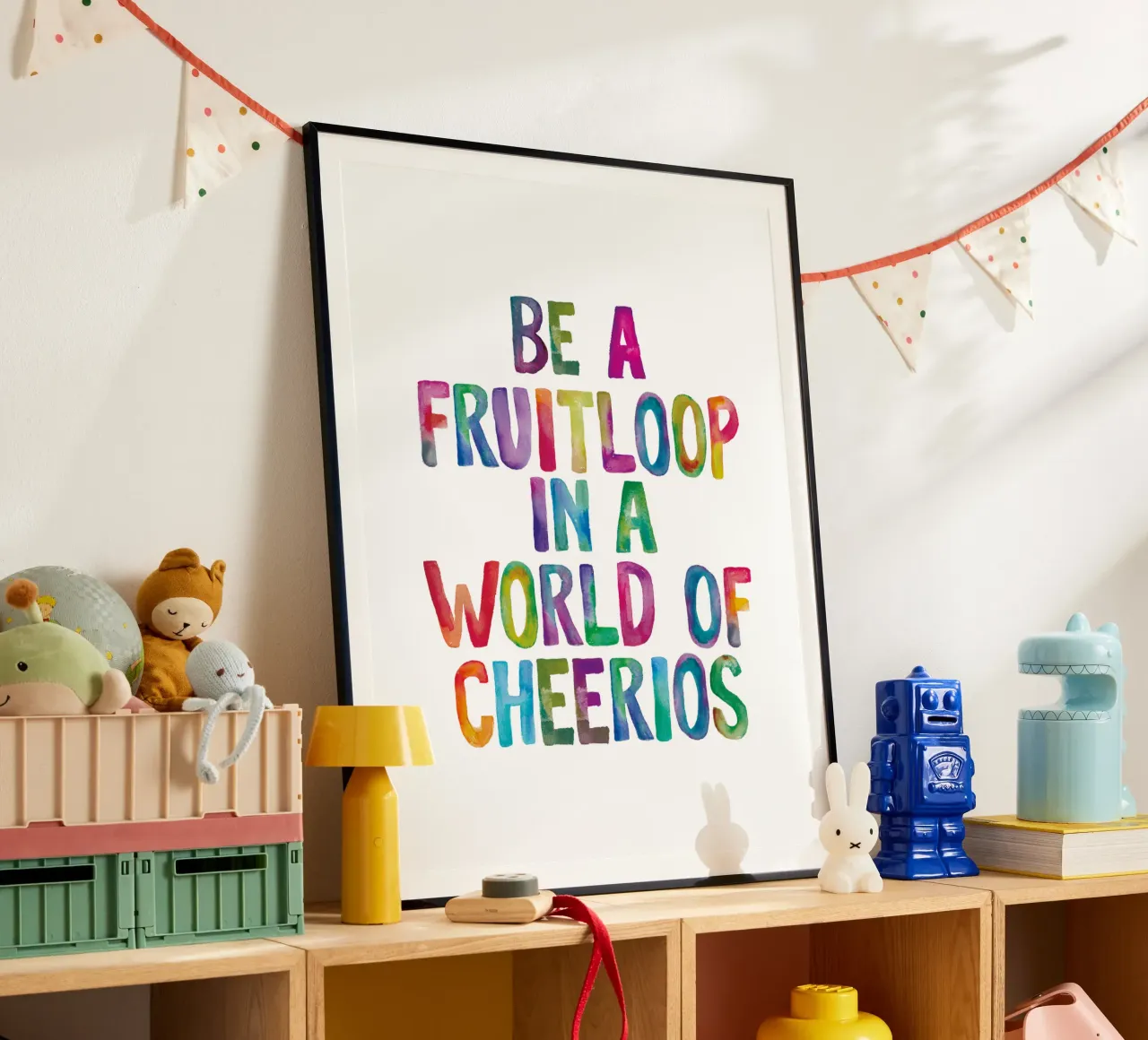 Essere un Fruitloop in un mondo di Cheerios carta hahnemühle da THE MOTIVATED TYPE