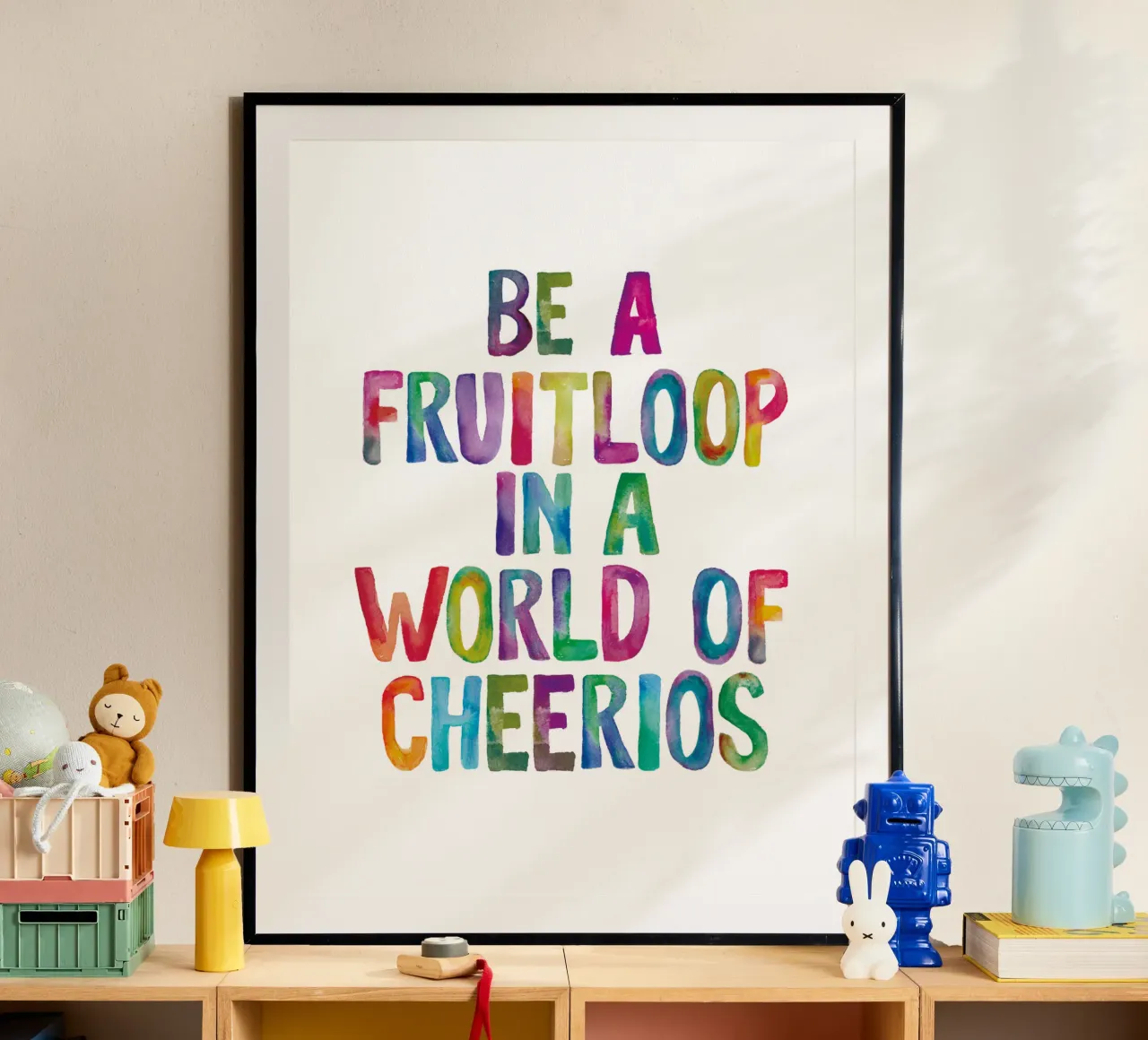 Essere un Fruitloop in un mondo di Cheerios carta hahnemühle da THE MOTIVATED TYPE