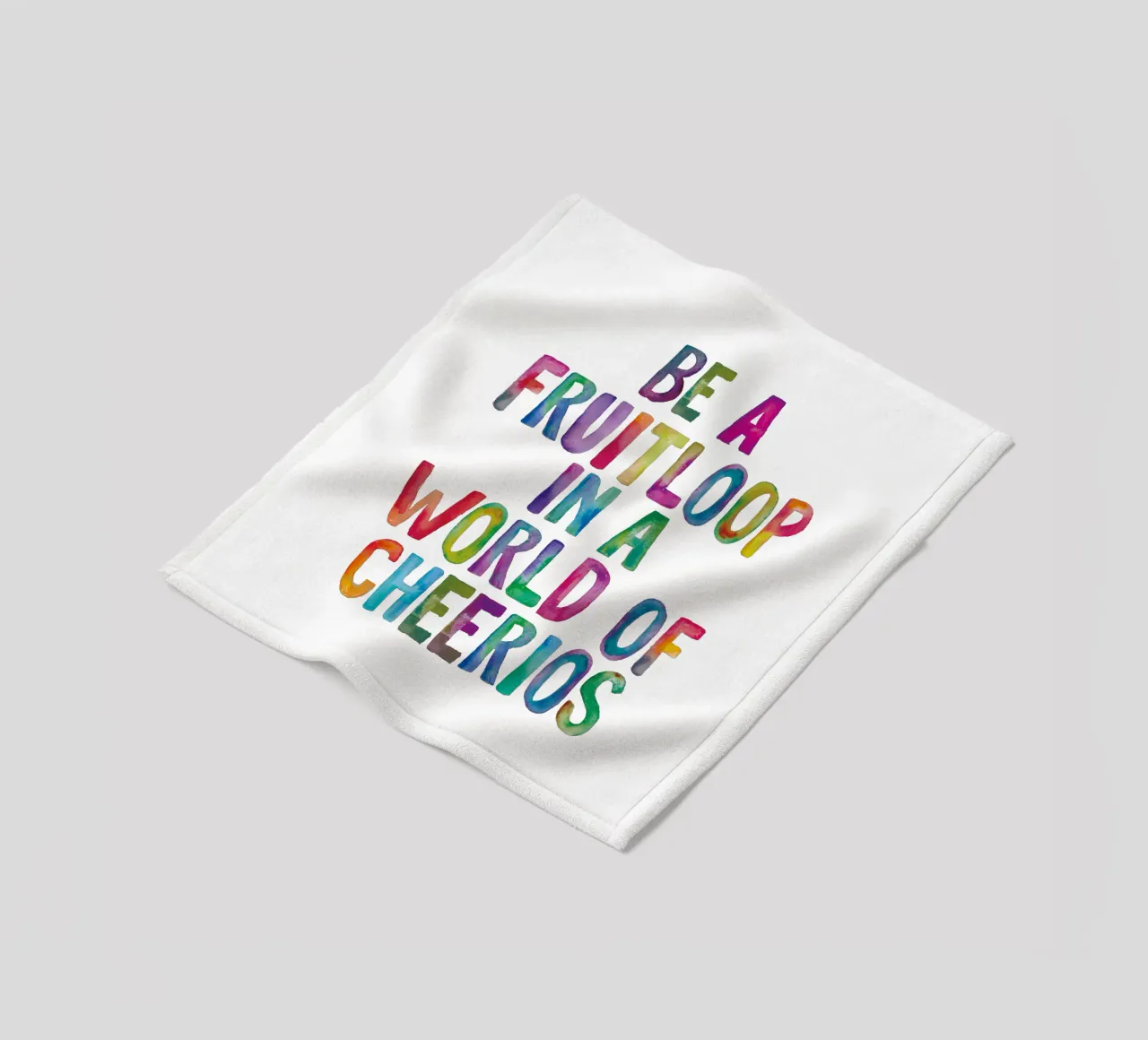 Essere un Fruitloop in un mondo di Cheerios coperta in pile da THE MOTIVATED TYPE