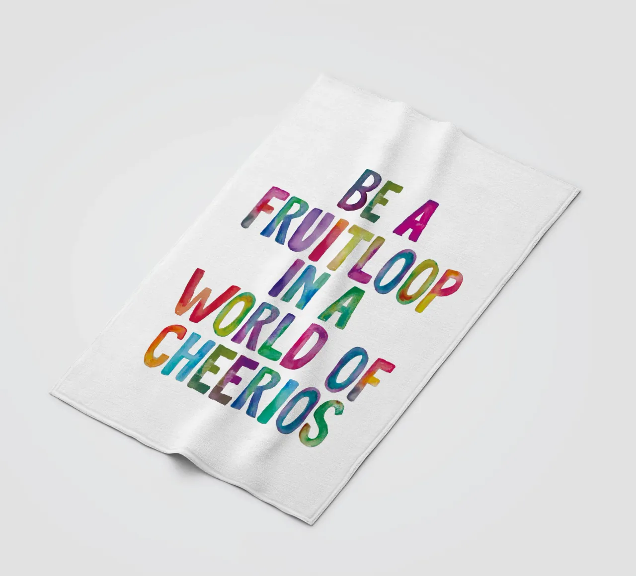 Essere un Fruitloop in un mondo di Cheerios coperta in pile da THE MOTIVATED TYPE