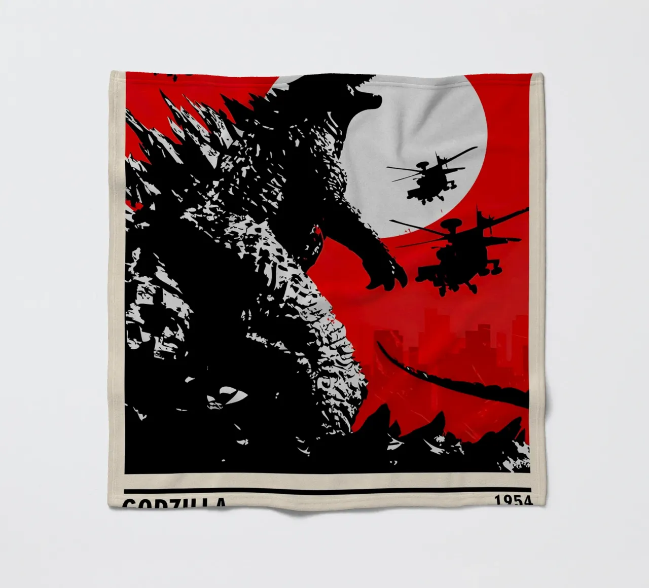 Godzilla fleece blanket by TheArtstudio