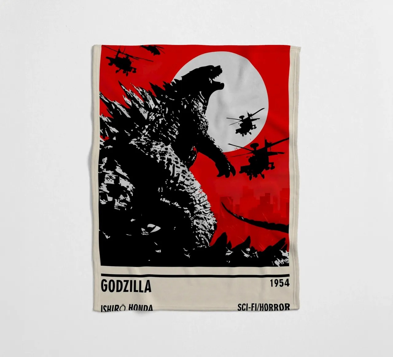 Godzilla fleece blanket by TheArtstudio