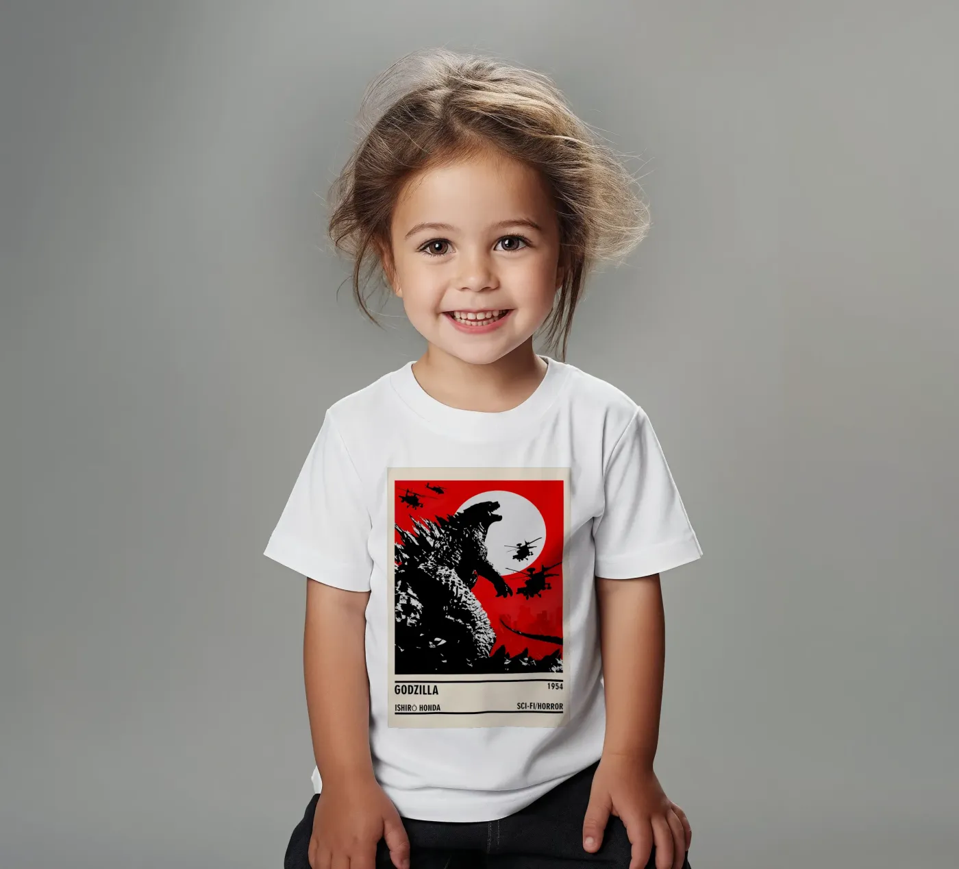 Godzilla kinder t-shirt van TheArtstudio