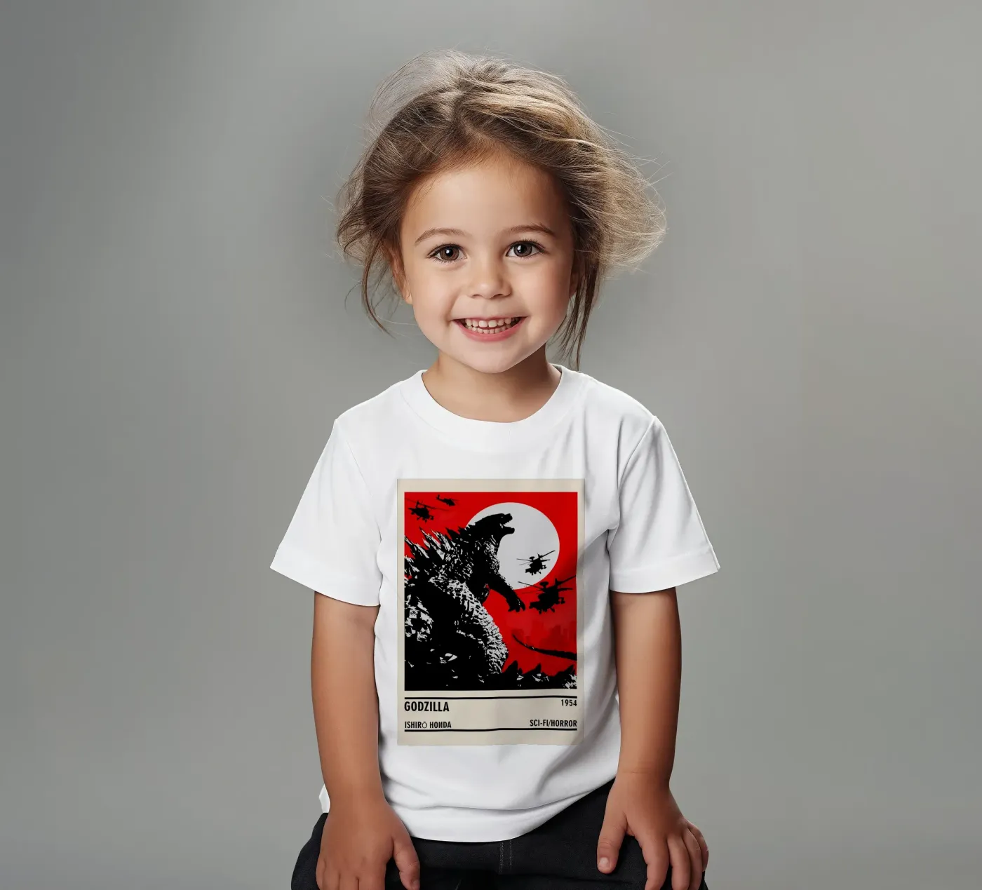 Godzilla kinder t-shirt van TheArtstudio