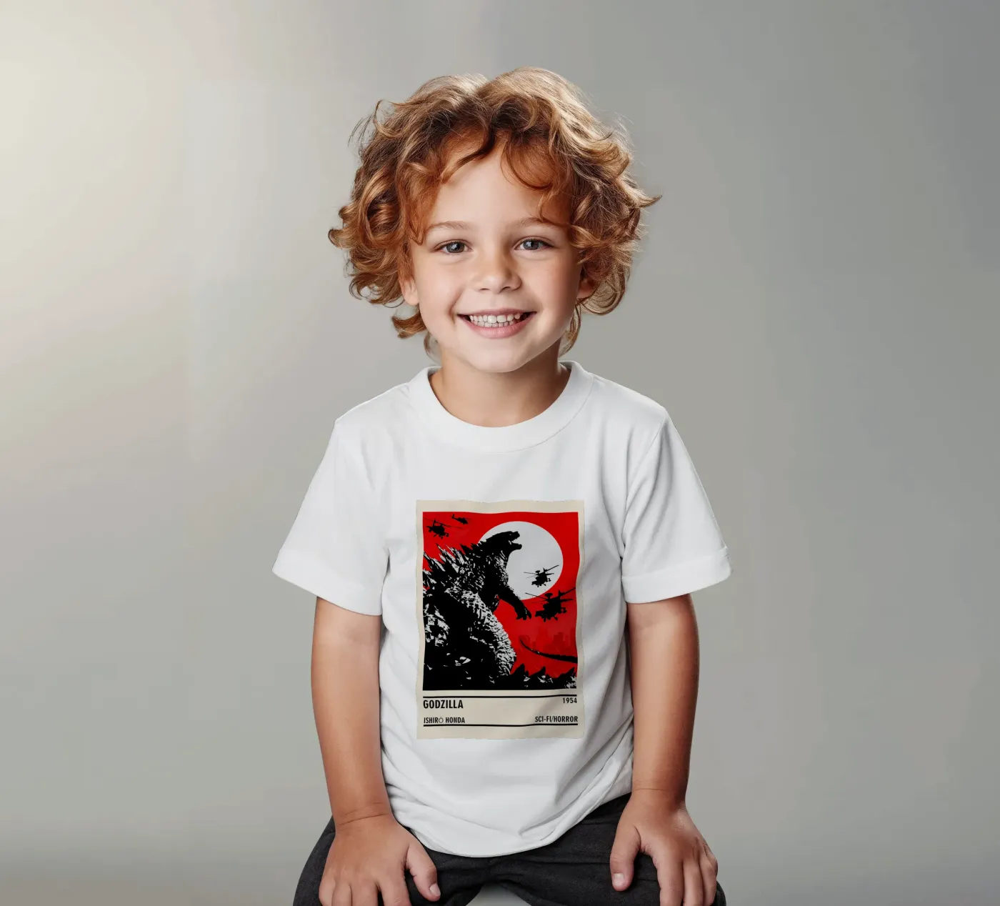 Godzilla kinder t-shirt van TheArtstudio