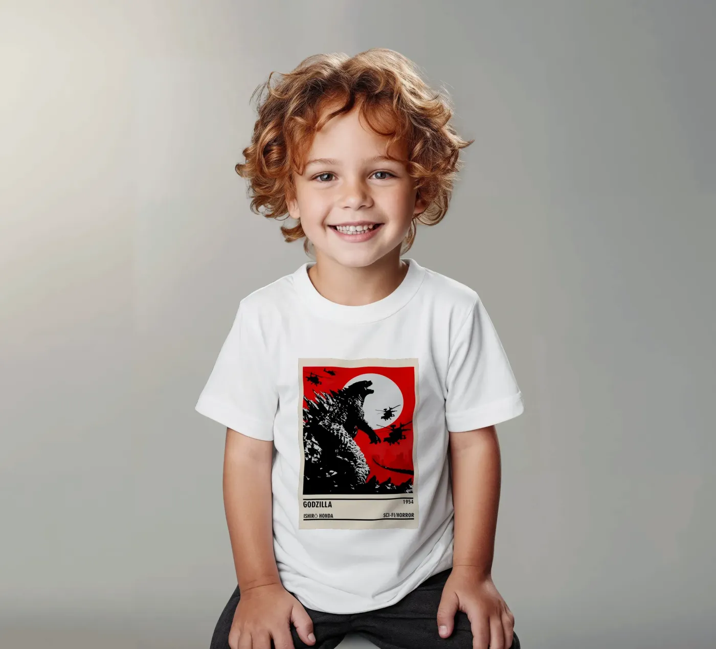 Godzilla kinder t-shirt van TheArtstudio