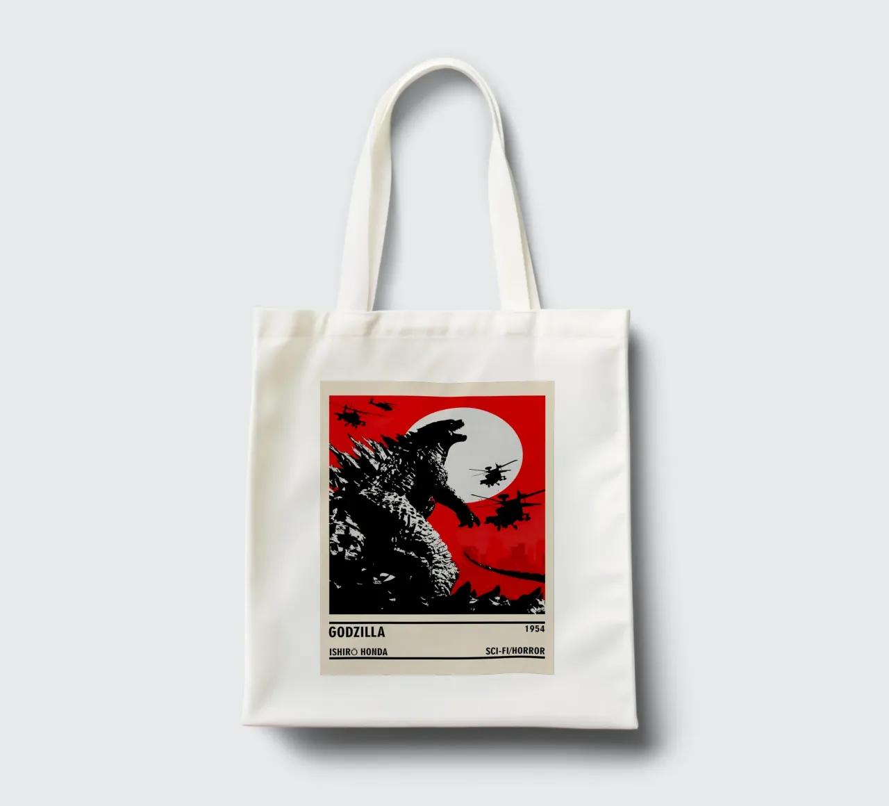 Godzilla borsa in juta da TheArtstudio