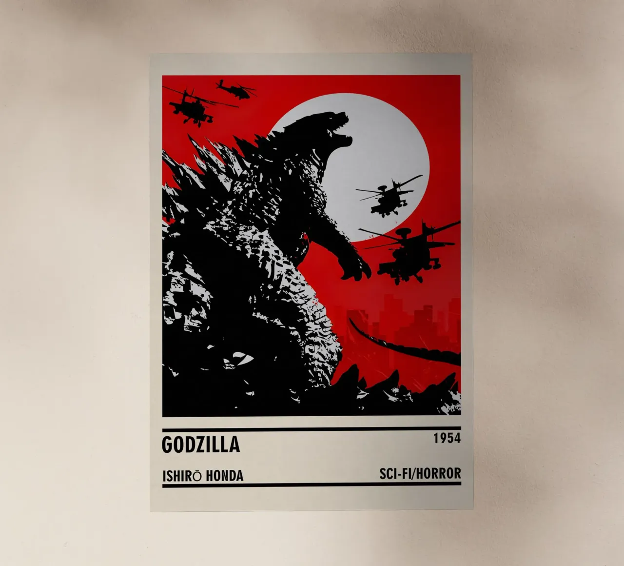 Godzilla pellicola backlit da TheArtstudio