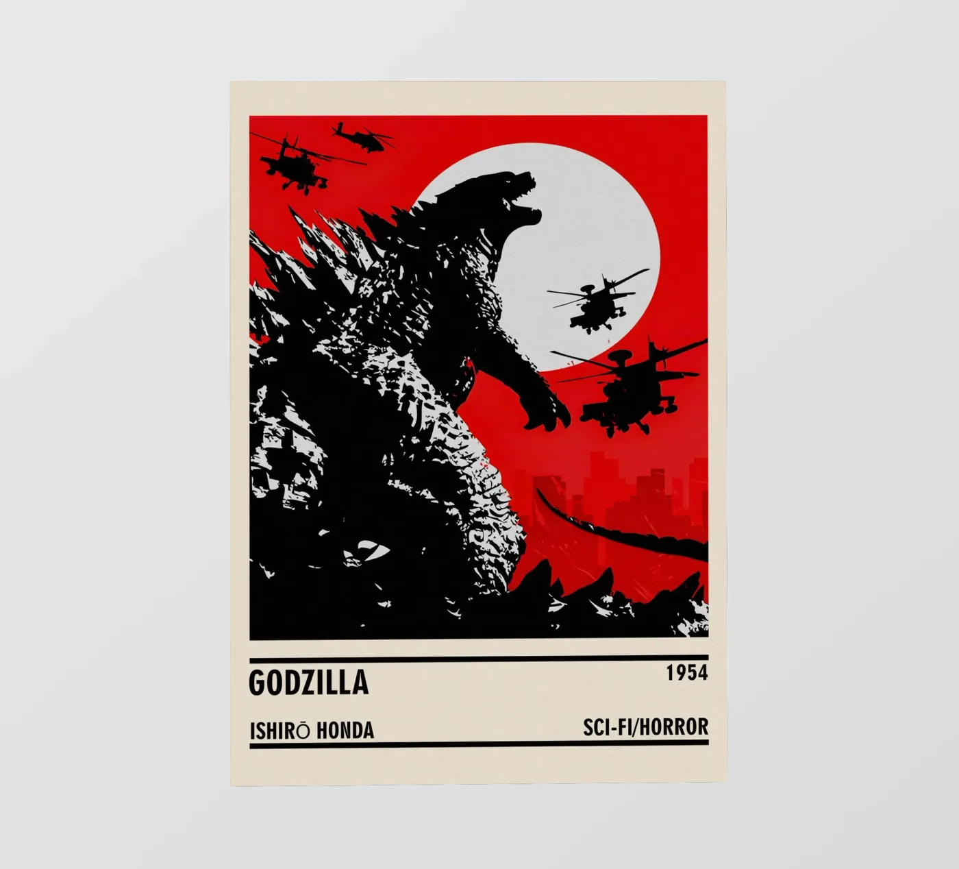 Godzilla pellicola backlit da TheArtstudio