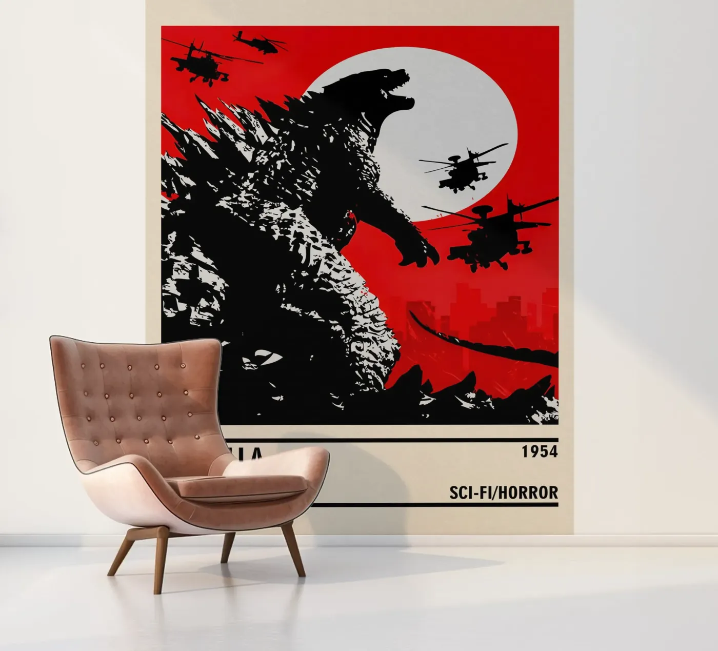 Godzilla fotobehang van TheArtstudio