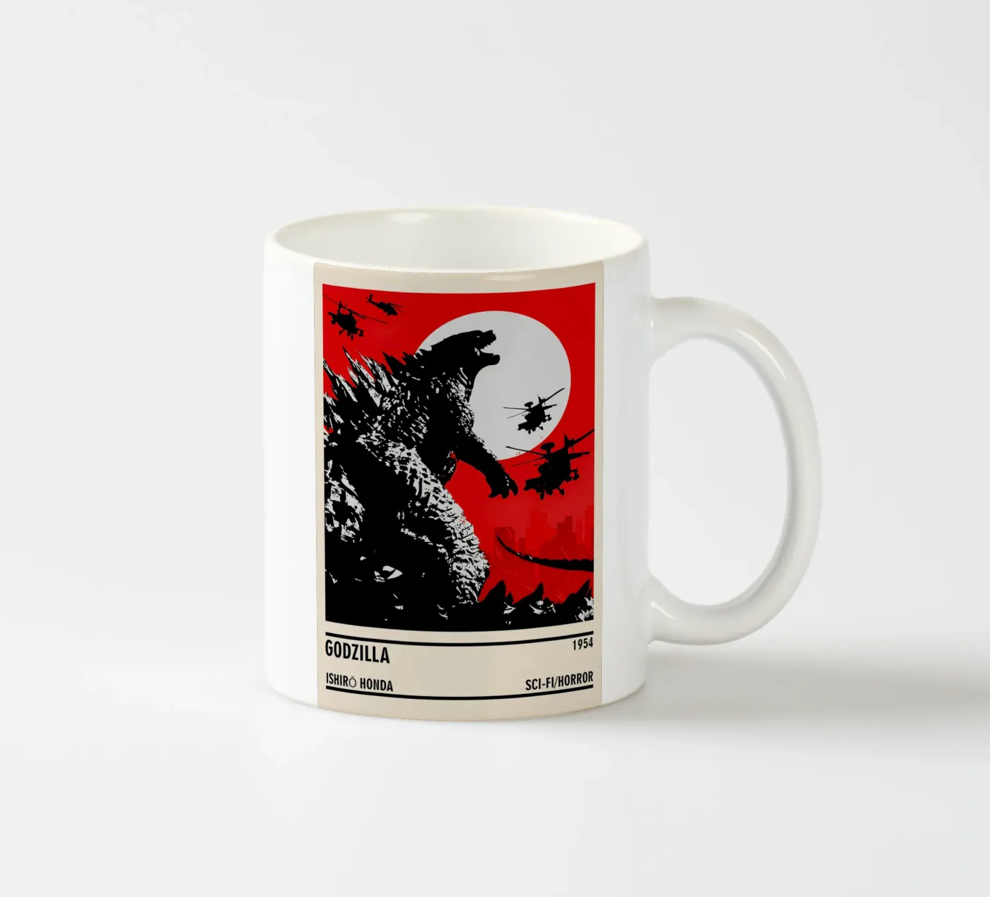 Godzilla ceramic mug by TheArtstudio