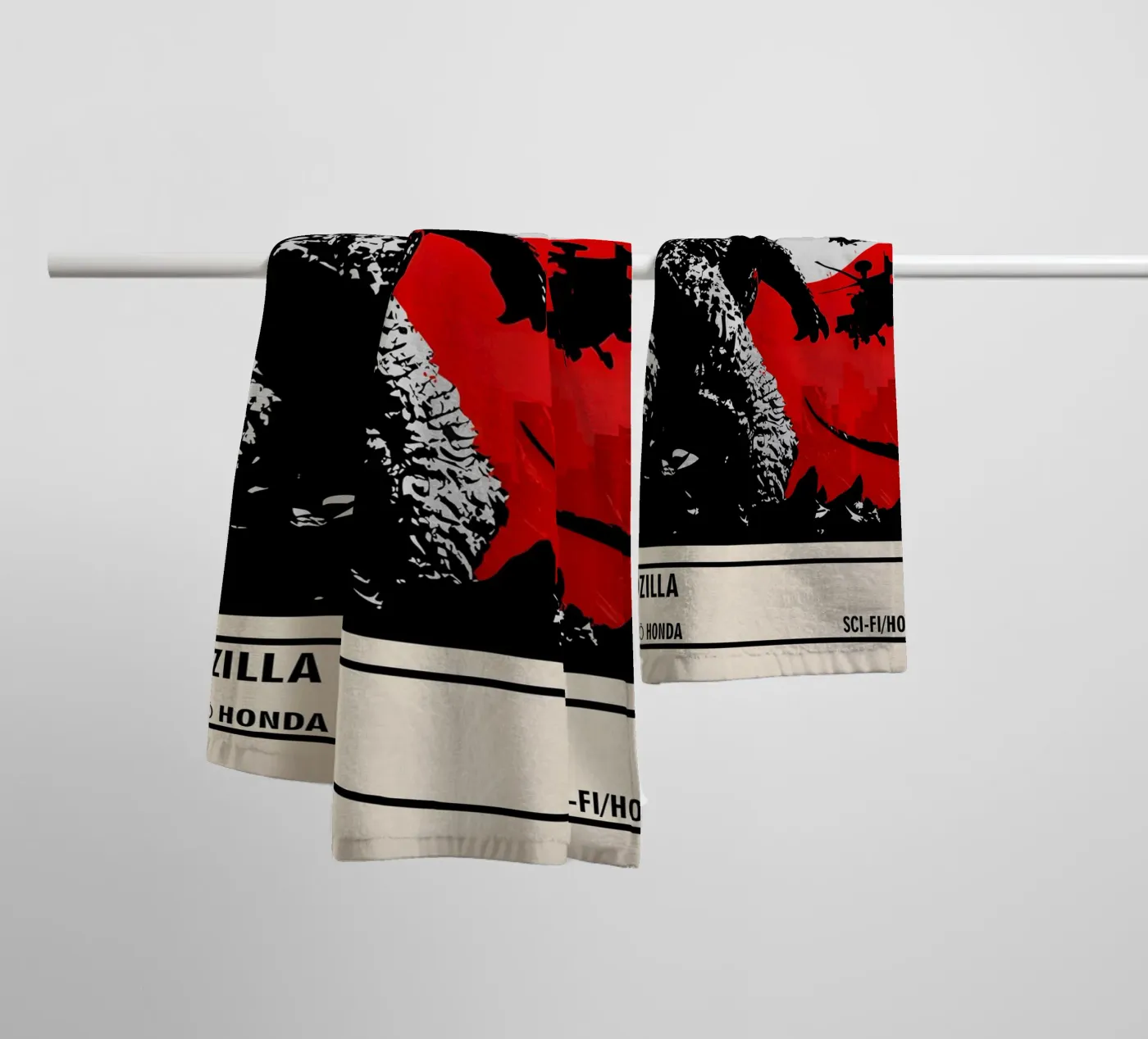 Godzilla badhanddoek van TheArtstudio