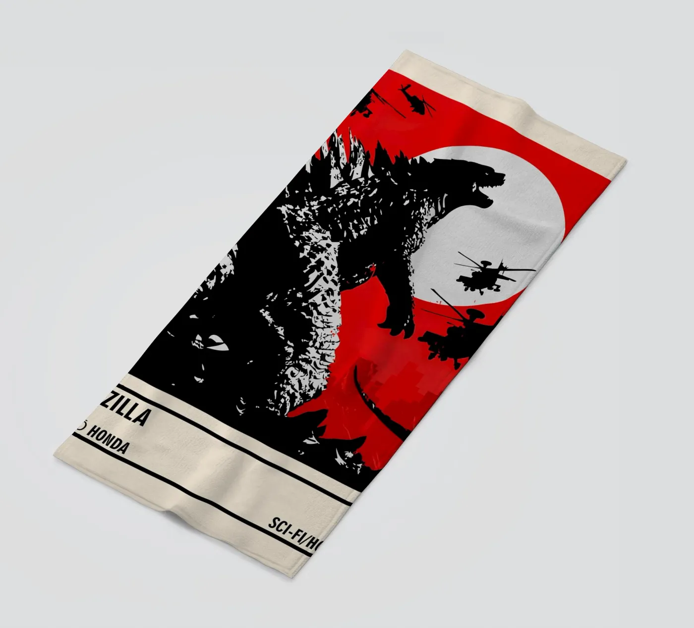 Godzilla beach towel by TheArtstudio