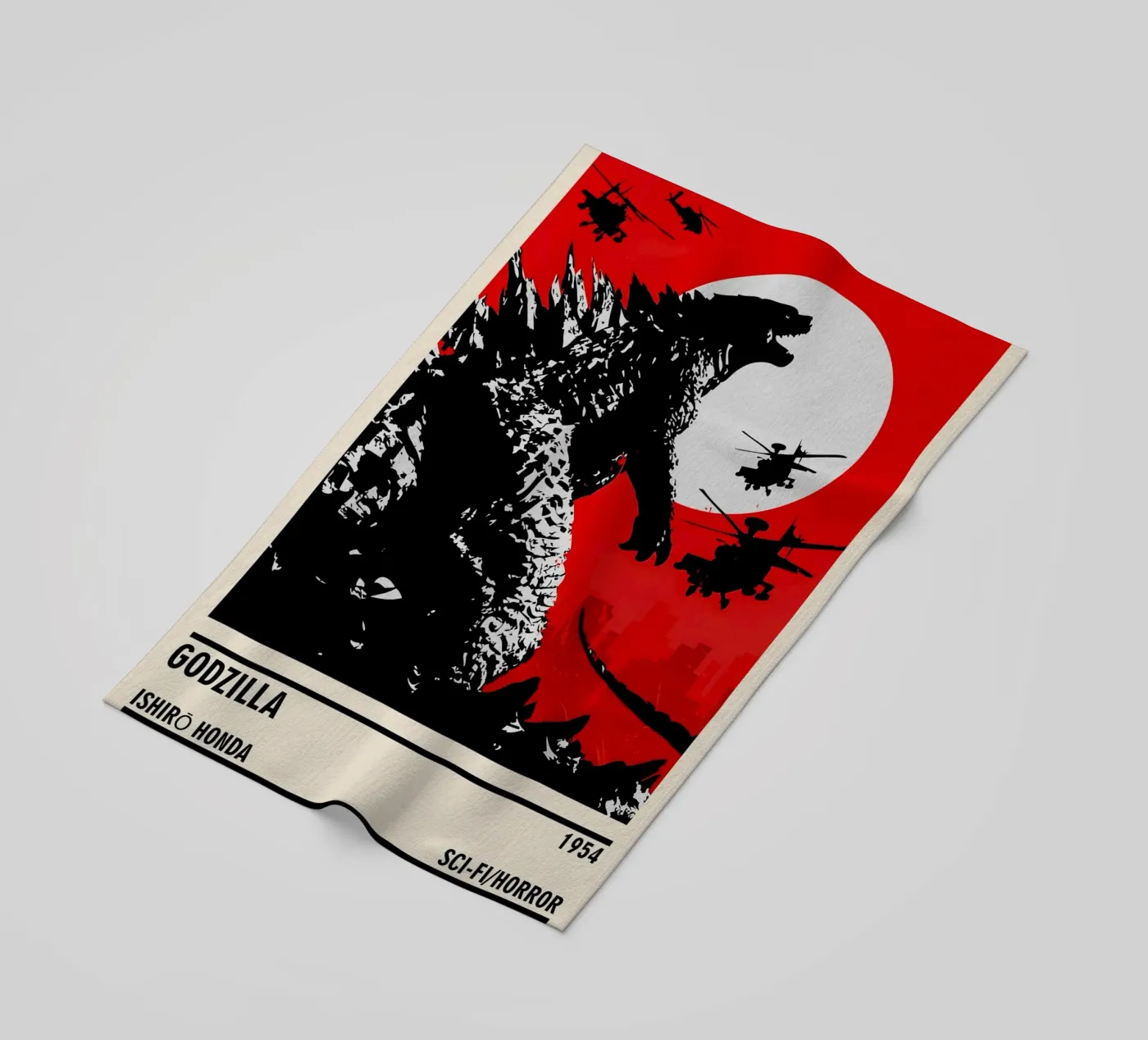 Godzilla beach towel by TheArtstudio