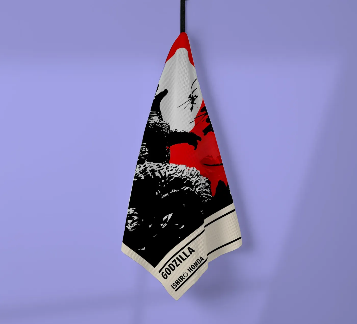 Godzilla tea towel by TheArtstudio