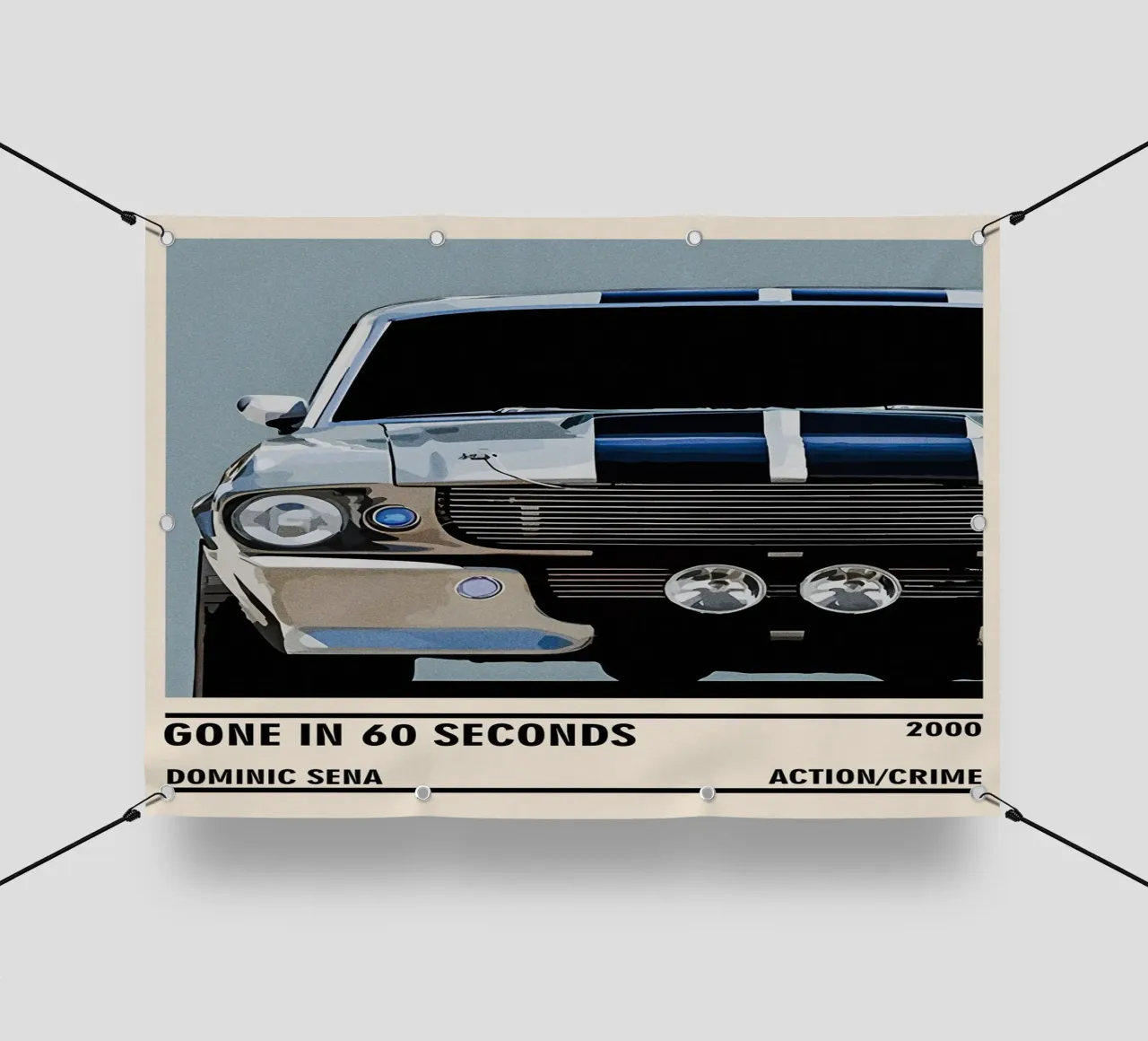 Gone in 60 Seconds telo in pvc da TheArtstudio