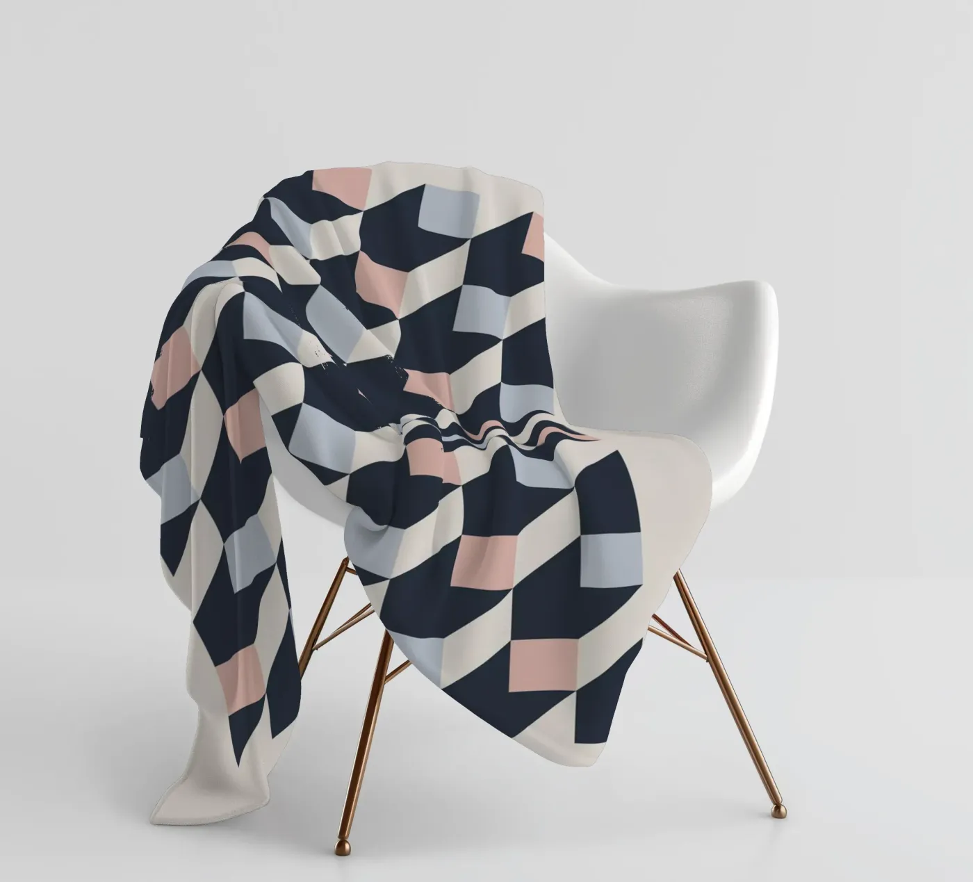 geometric pattern Fleecedecke von ramosashop