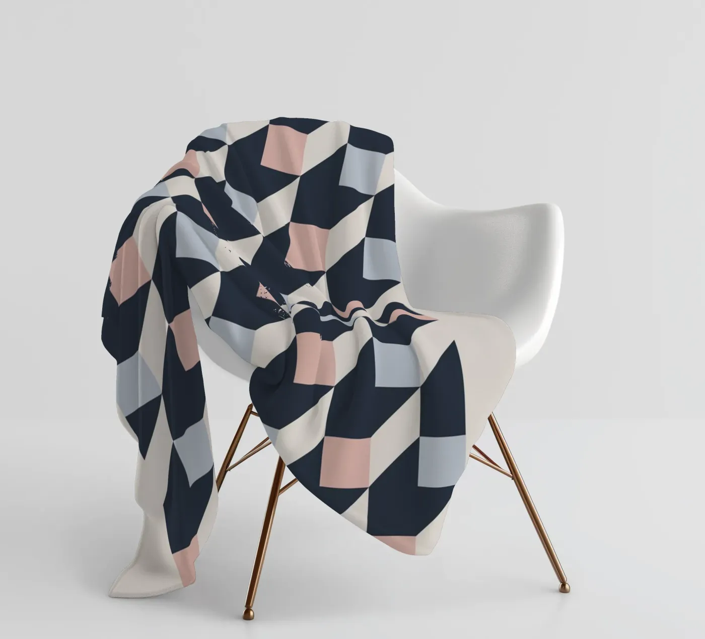 geometric pattern Fleecedecke von ramosashop