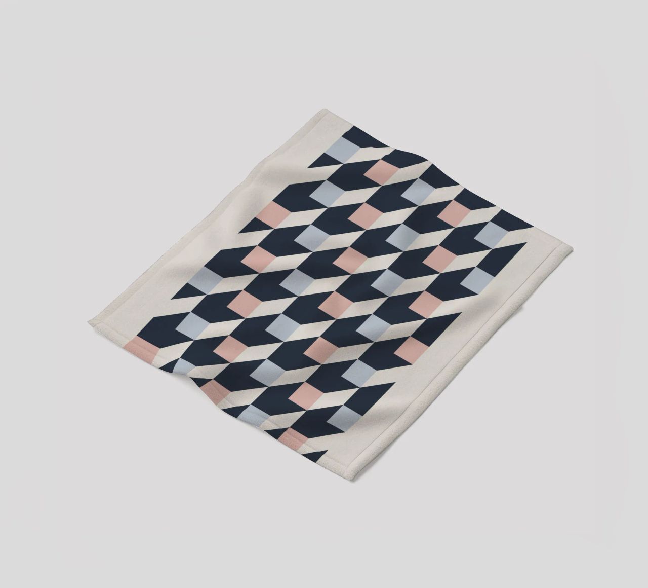 geometric pattern coperta in pile da ramosashop