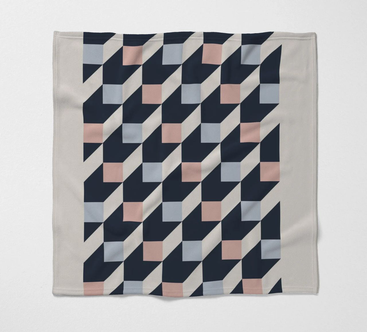 geometric pattern coperta in pile da ramosashop