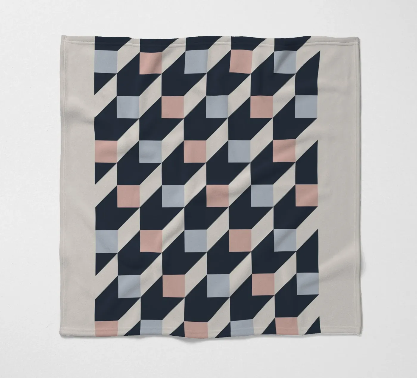 geometric pattern Fleecedecke von ramosashop