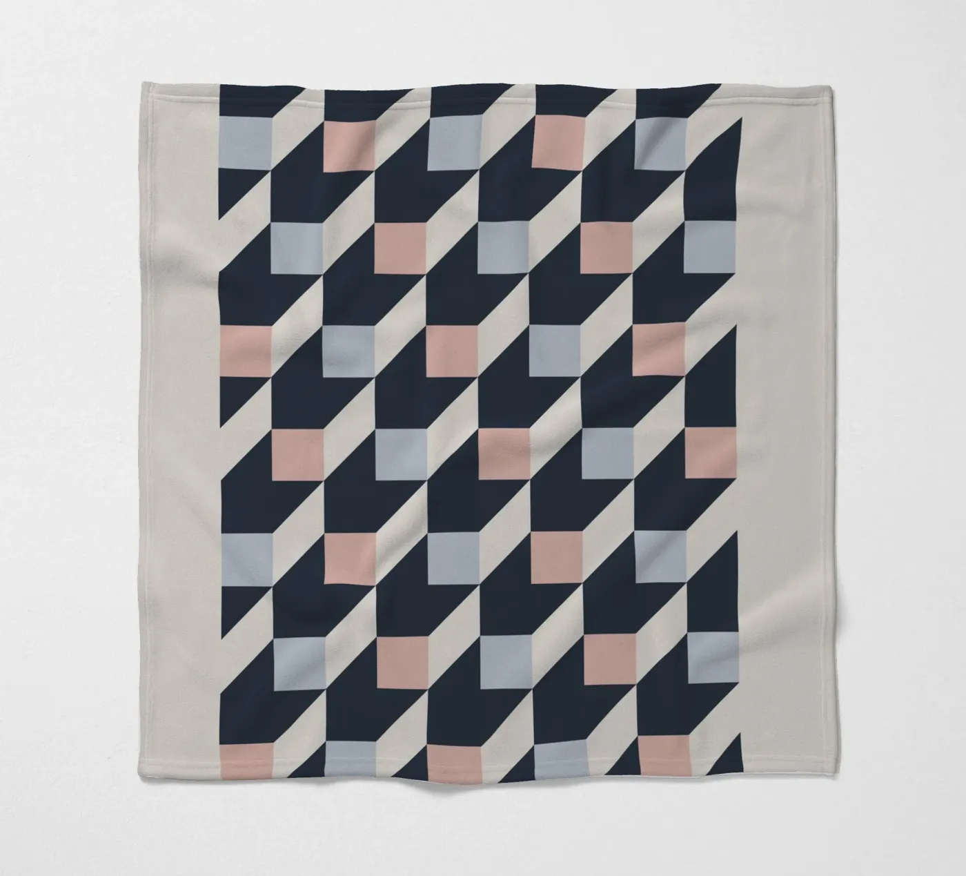 geometric pattern Fleecedecke von ramosashop