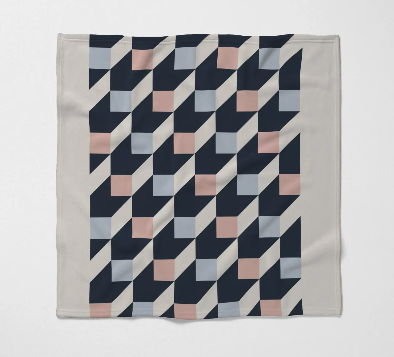 geometric pattern Fleecedecke von ramosashop