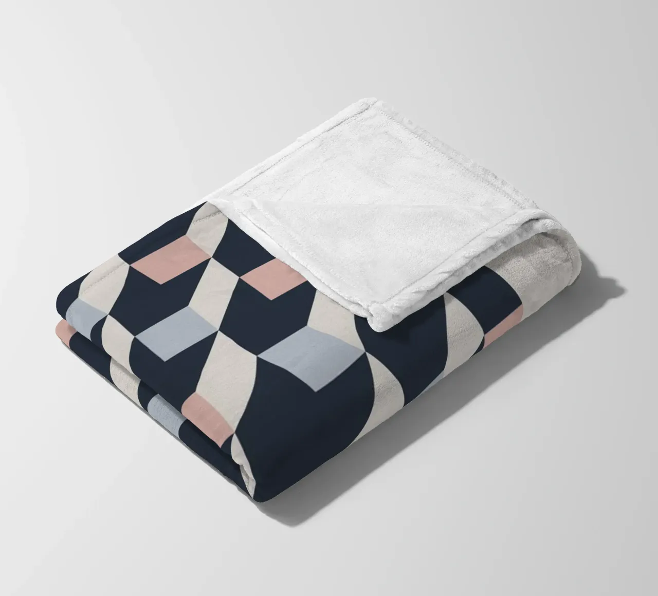 geometric pattern Fleecedecke von ramosashop