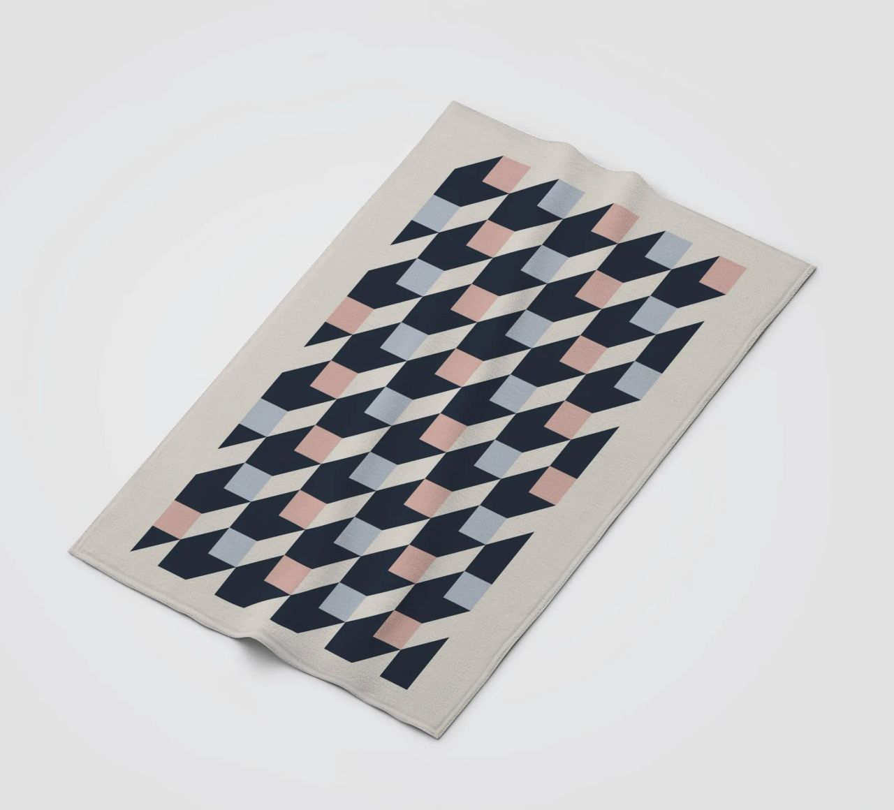 geometric pattern coperta in pile da ramosashop