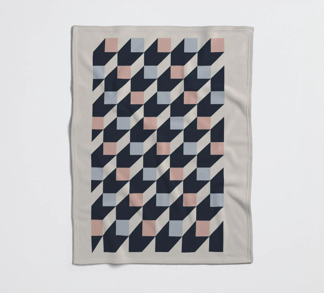 geometric pattern coperta in pile da ramosashop