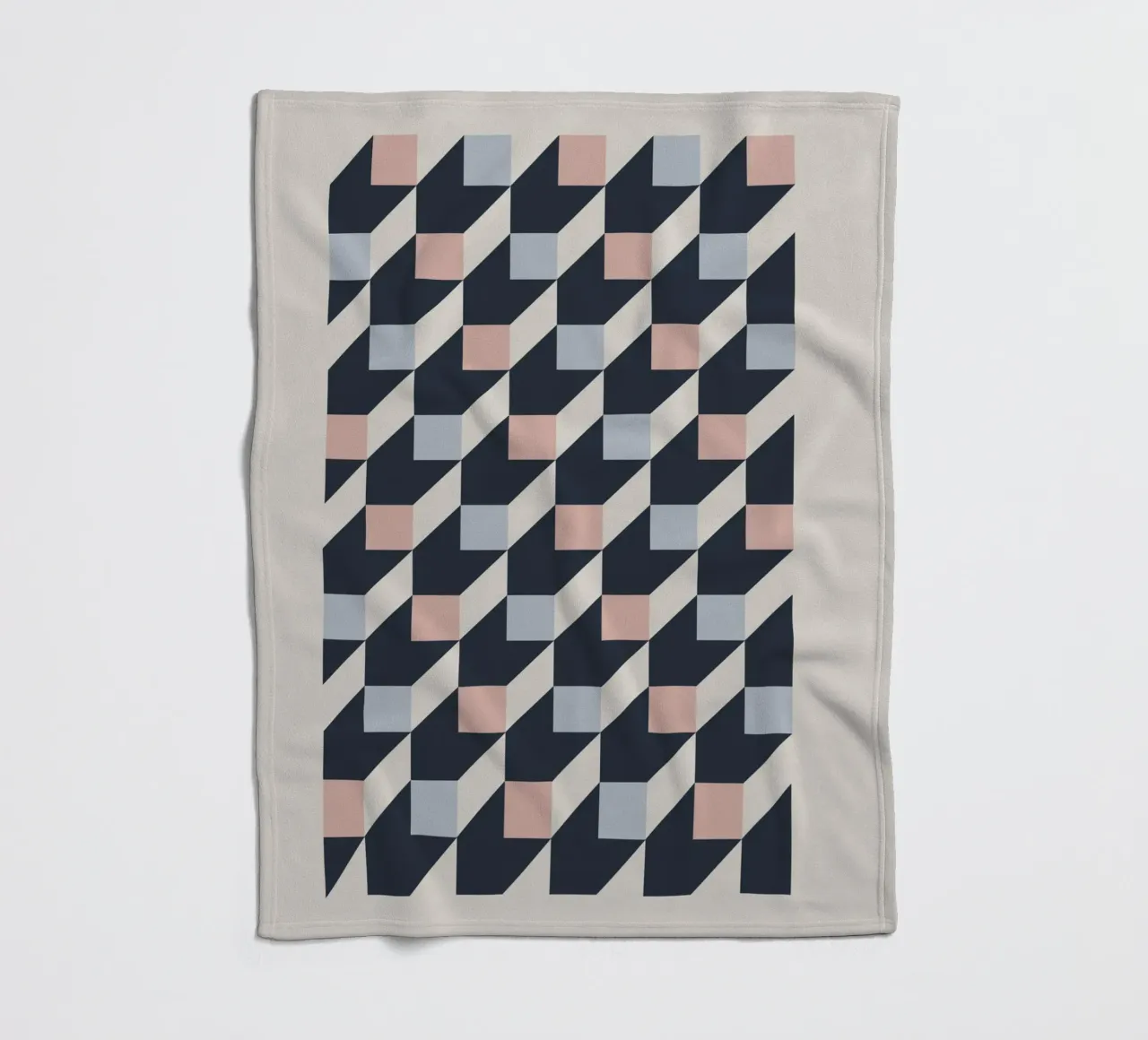 geometric pattern coperta in pile da ramosashop