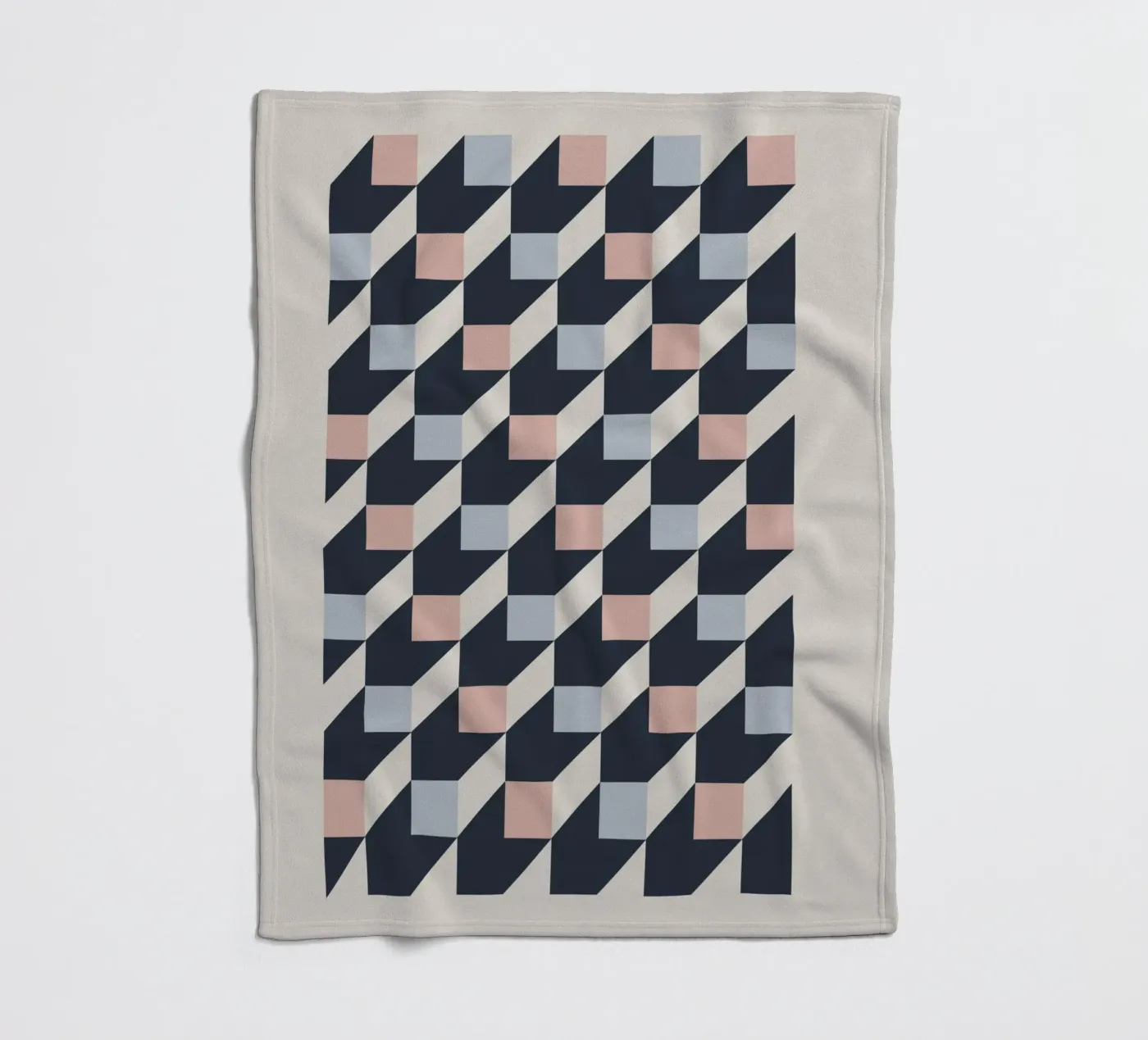 geometric pattern Fleecedecke von ramosashop