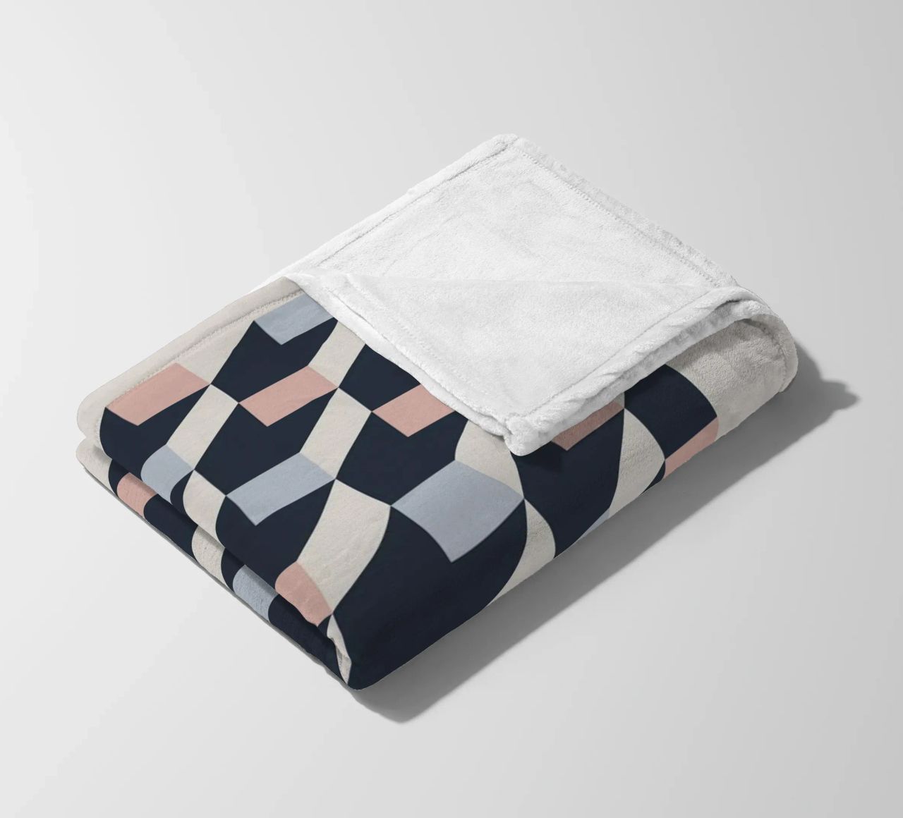 geometric pattern coperta in pile da ramosashop