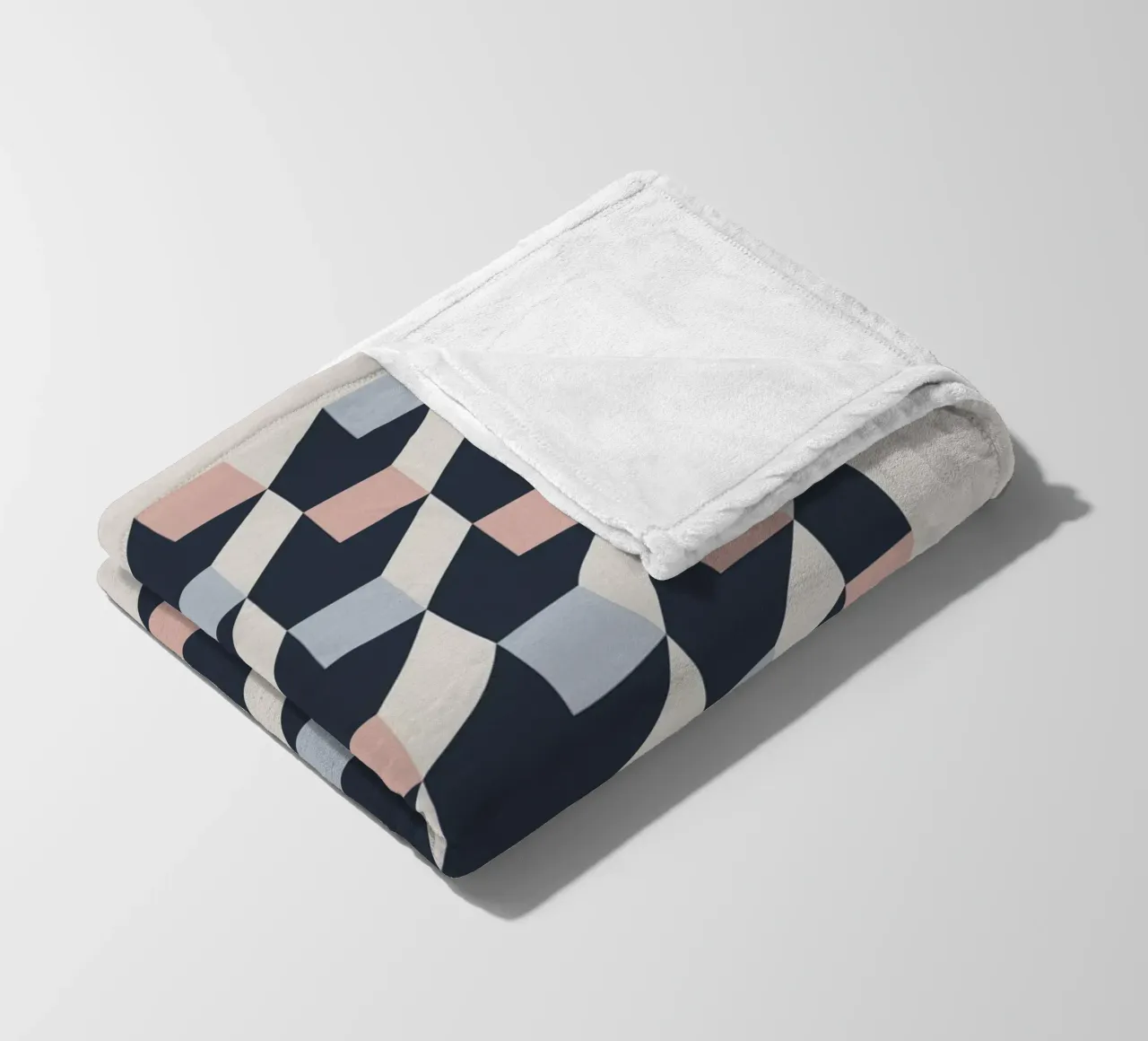 geometric pattern Fleecedecke von ramosashop