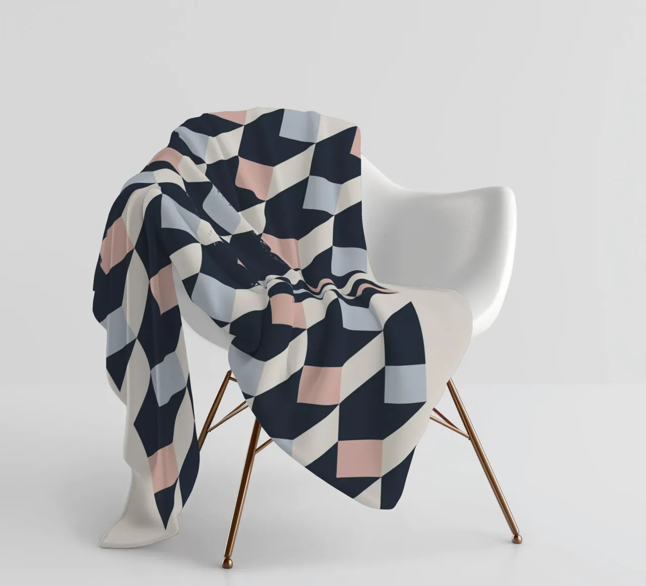 geometric pattern Fleecedecke von ramosashop