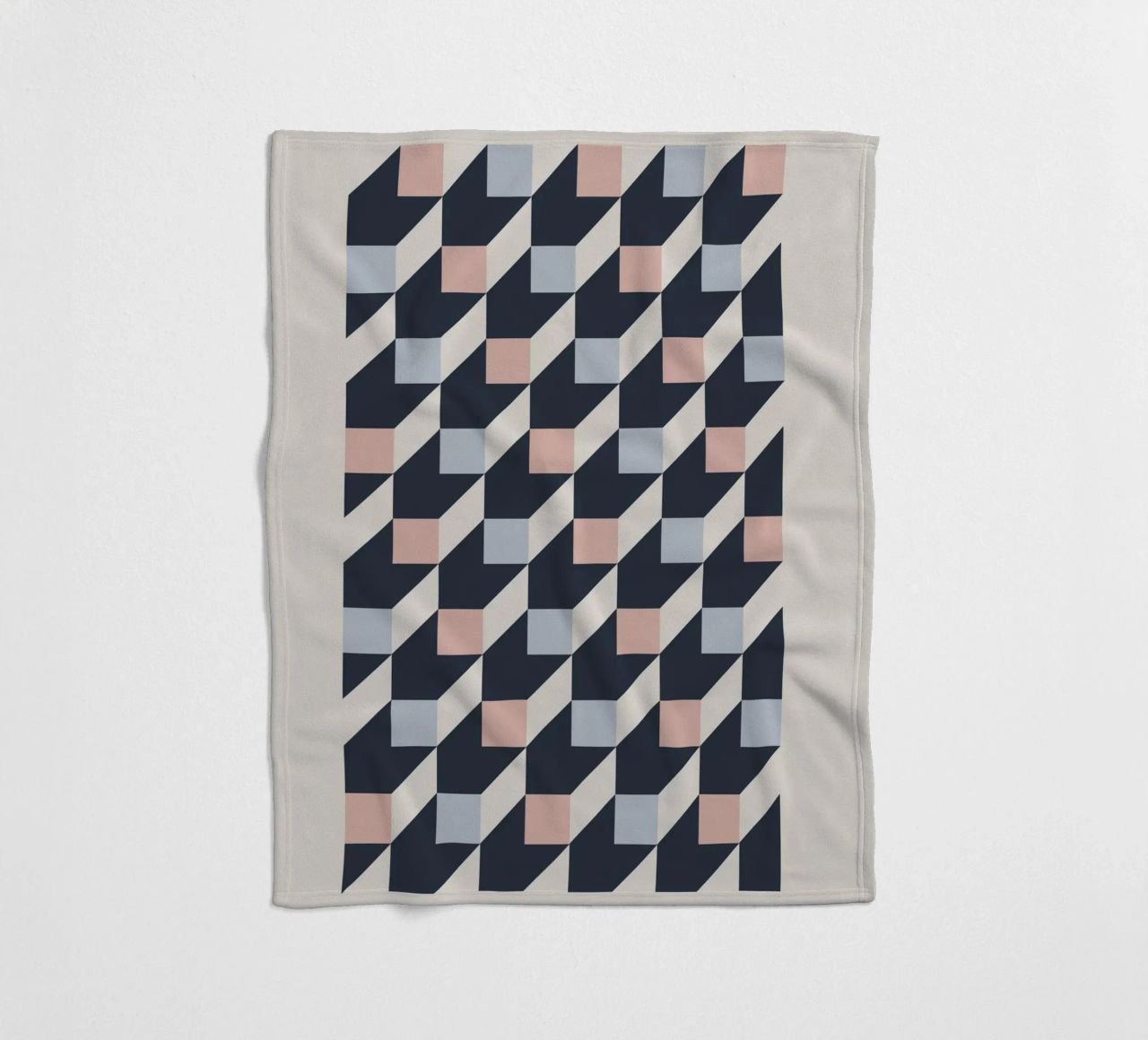 geometric pattern coperta in pile da ramosashop