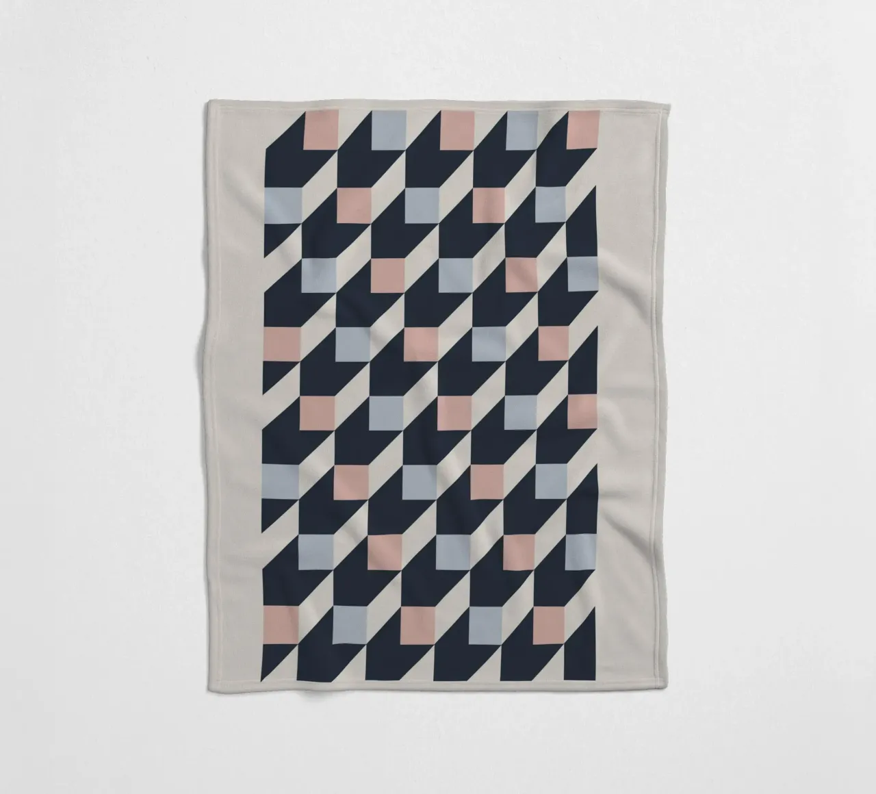 geometric pattern Fleecedecke von ramosashop