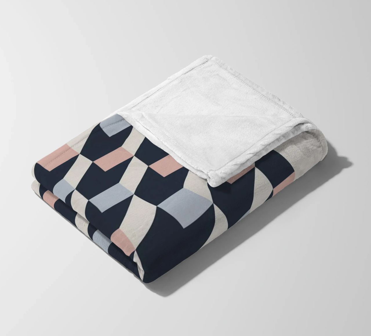 geometric pattern coperta in pile da ramosashop