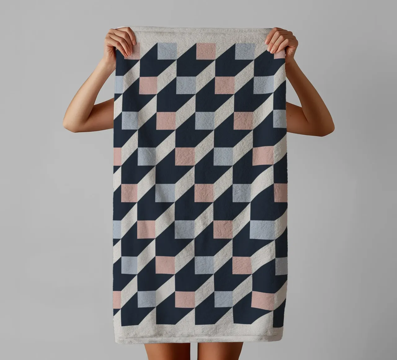 geometric pattern badhanddoek van ramosashop
