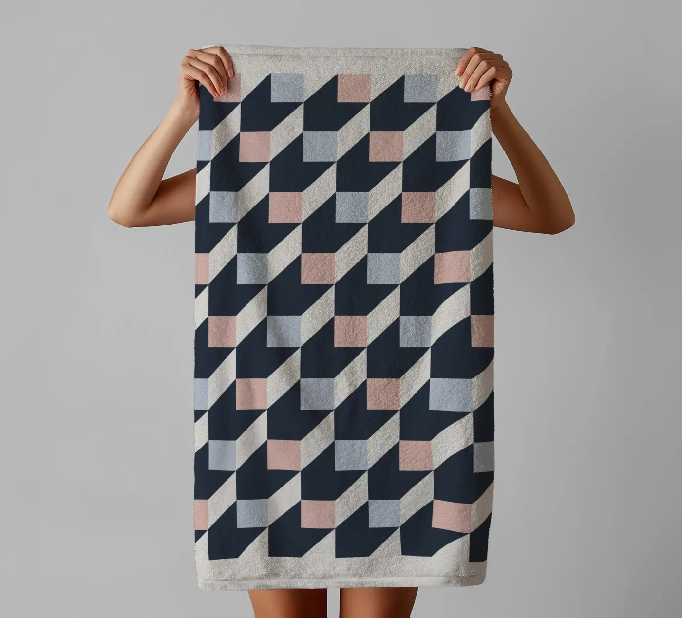 geometric pattern badhanddoek van ramosashop