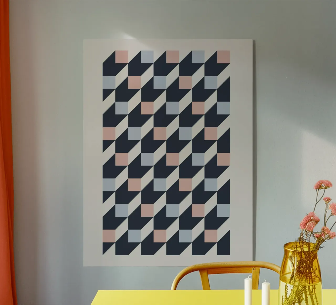 geometric pattern metacrilato de ramosashop