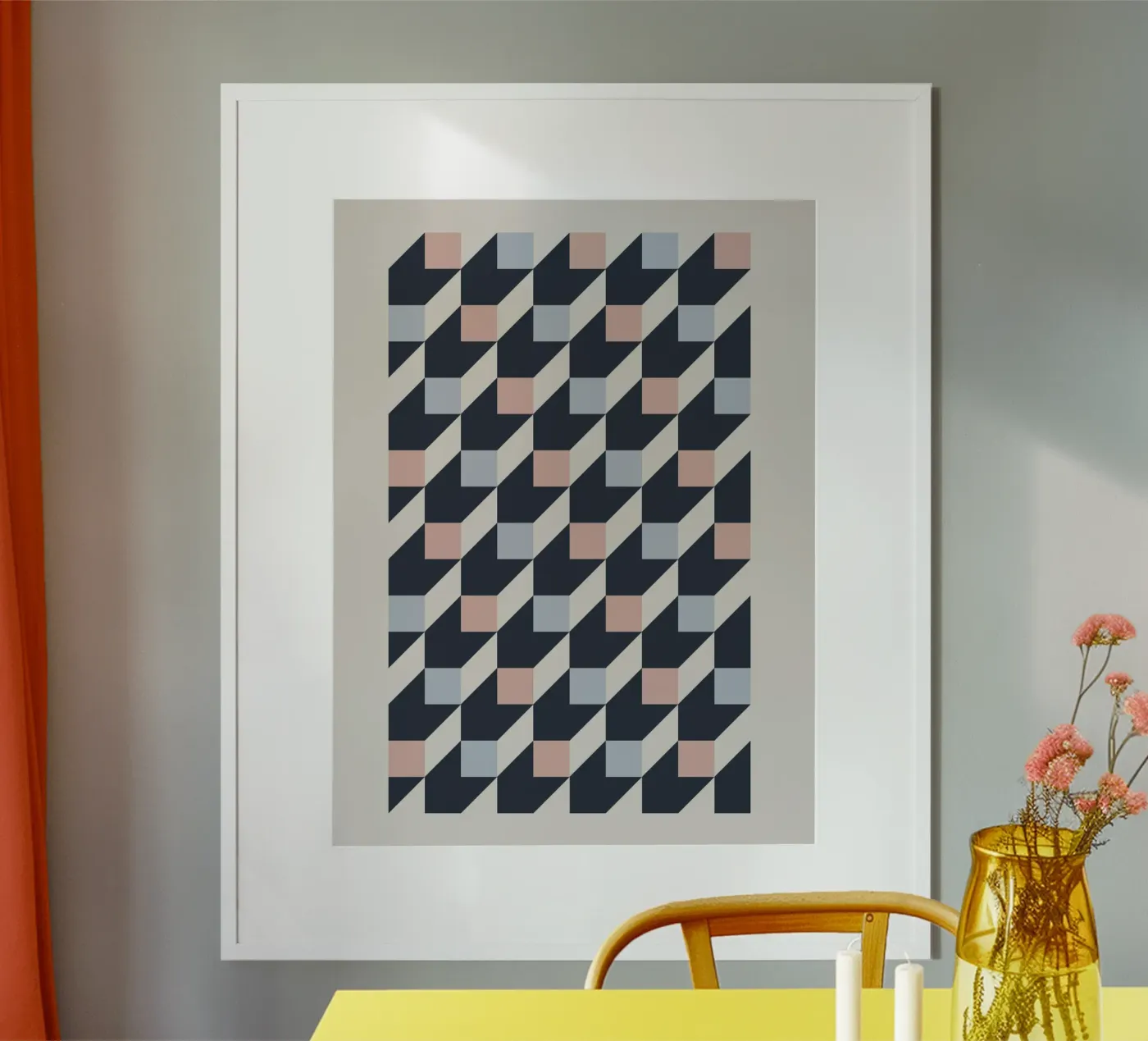 geometric pattern poster de ramosashop