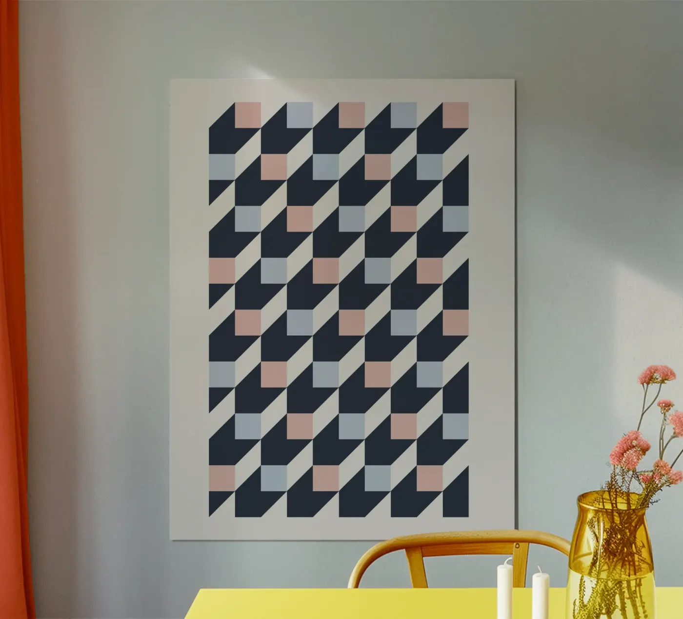 geometric pattern poster de ramosashop