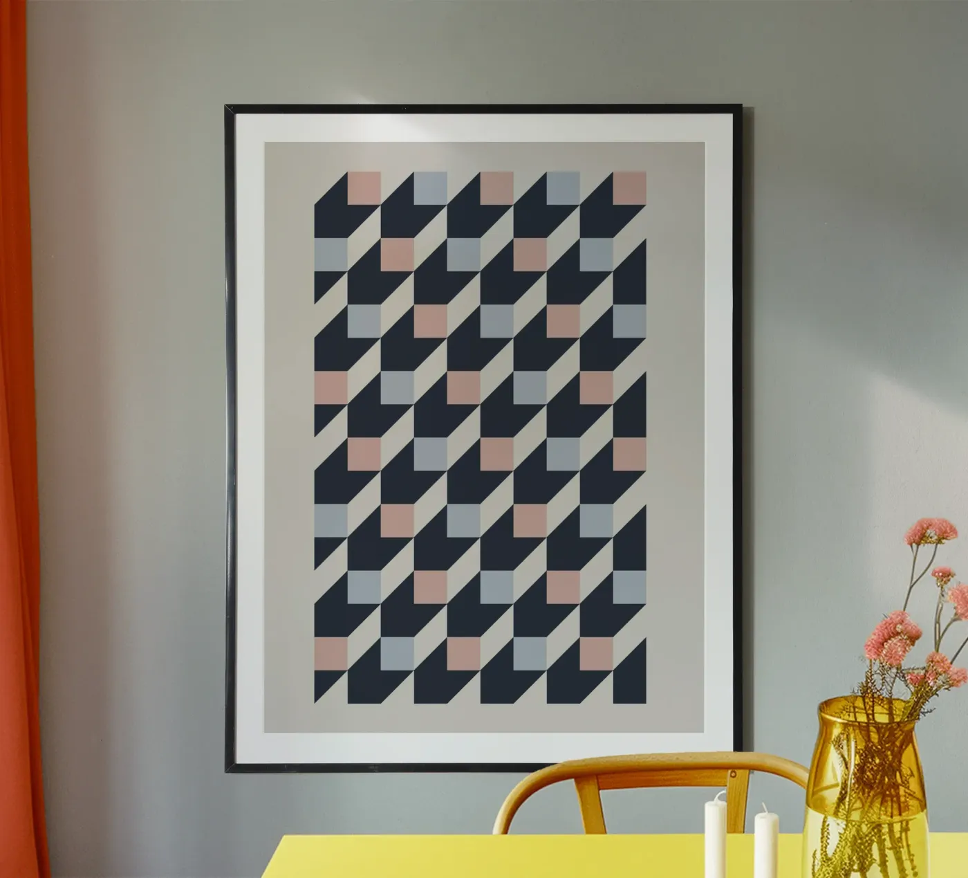 geometric pattern poster de ramosashop
