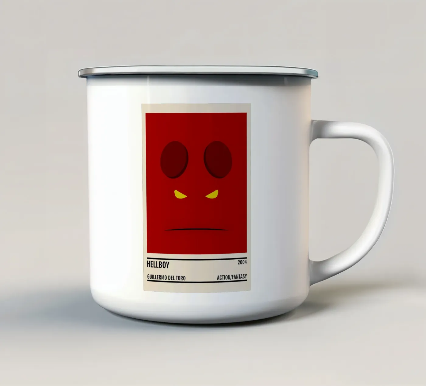 Hellboy enamel mug by TheArtstudio