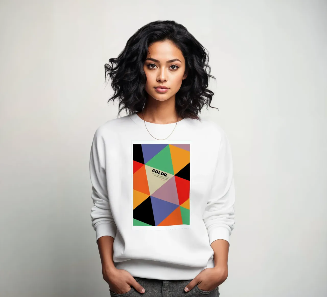 Harlequin Klee sweatshirt by Visual Philosophy