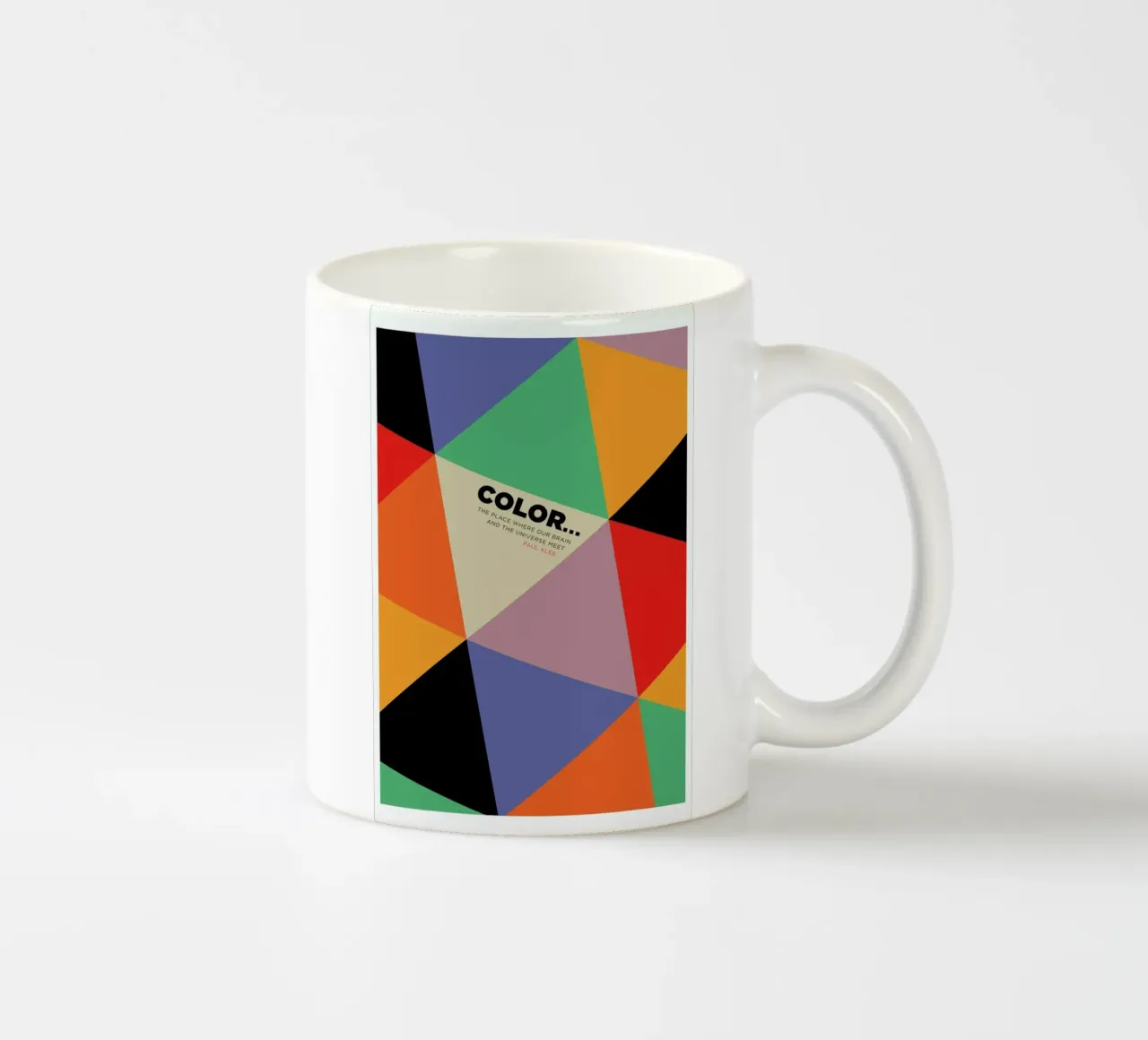 Harlequin Klee tazza in ceramica da Visual Philosophy