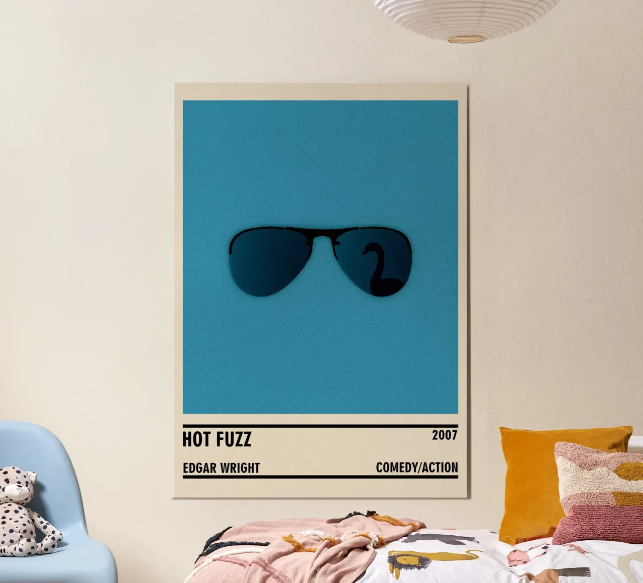 Hot Fuzz alluminio dibond da TheArtstudio